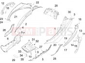 PIAGGIO MP3 125 ie Touring Side cover - Spoiler