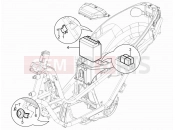 Remote control switches - Battery - Horn - Piaggio MP3 125 YOUrban ERL 2011