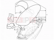 Saddle/seats - Piaggio MP3 125 YOUrban ERL 2011