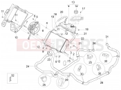 Cooling system - Piaggio MP3 125 YOUrban ERL 2013