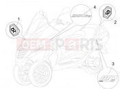 PIAGGIO MP3 250 Plates - Emblems