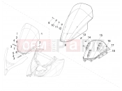 PIAGGIO MP3 250 ie MIC szélvédő plexi
