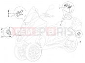 PIAGGIO MP3 250 ie MIC Remote control switches - Battery - Horn