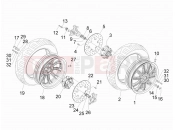 PIAGGIO MP3 300 4T 4V ie ERL Hibrid Front wheel