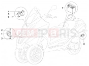 PIAGGIO MP3 300 4T 4V ie ERL Hibrid Remote control switches - Battery - Horn