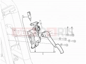 Control pedals - Levers - Piaggio MP3 300 4T 4V ie ERL Hibrid 2012