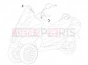 PIAGGIO MP3 300 ie MIC Driving mirror/s