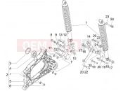 PIAGGIO MP3 300 ie MIC Rear suspension - Shock absorber/s