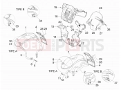 PIAGGIO MP3 300 ie MIC Wheel huosing - Mudguard