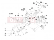 Control pedals - Levers - Piaggio MP3 300 YOUrban LT ERL 2013
