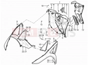 Front glove-box - Knee-guard panel - Piaggio MP3 300 YOUrban LT ERL 2016