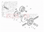 Driving pulley - Piaggio MP3 300 YOUrban LT RL - Sport 2017