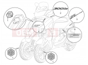 Plates - Emblems - Piaggio MP3 300 YOUrban LT RL - Sport 2017