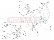 PIAGGIO MP3 350 MAXI Sport Front glove-box - Knee-guard panel