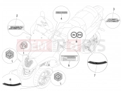 PIAGGIO MP3 350 MAXI Sport Plates - Emblems