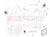 PIAGGIO MP3 400 ie LT Touring Plates - Emblems
