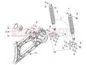 PIAGGIO MP3 500 (USA) Rear suspension - Shock absorber/s