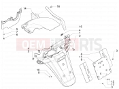PIAGGIO MP3 500 LT Business Rear cover - Splash guard
