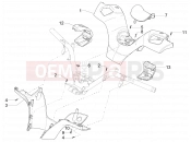 PIAGGIO MP3 500 LT Business kormány burkolat