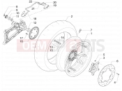 PIAGGIO MP3 500 LT Sport - Business ABS Rear wheel