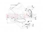 PIAGGIO MP3 500 RL Sport - Business Rear headlamps - Turn signal lamps