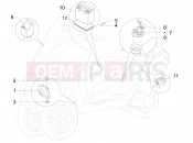 Remote control switches - Battery - Horn - Piaggio MP3 500 RL Sport - Business 2012