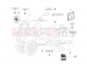 PIAGGIO MP3 500 Sport (USA) Plates - Emblems