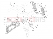 Rear suspension - Shock absorber/s - Piaggio MP3 500 Sport Business ABS (USA) 2019