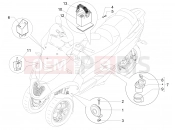 Remote control switches - Battery - Horn - Piaggio MP3 500 Sport Business ABS (USA) 2019