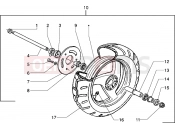 PIAGGIO NRG Front wheel