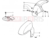PIAGGIO Front and rear mudguard