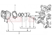 PIAGGIO NRG MC3 DD Cylinder-piston-wrist pin, assy