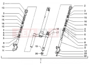 PIAGGIO NRG MC3 DD Front fork