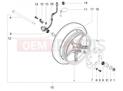 PIAGGIO NRG Power DD Front wheel