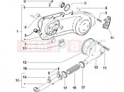 Crankcase cover - Crankcase cooling - Piaggio NRG Power DD Serie Speciale 2007