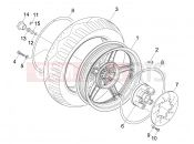 Rear wheel - Piaggio NRG Power DD Serie Speciale 2007