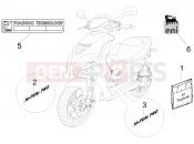 Plates - Emblems - Piaggio NRG Power DD Serie Speciale 2010