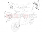 Remote control switches - Battery - Horn - Piaggio NRG Power DD Serie Speciale 2010
