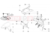 PIAGGIO NRG Power DT Front and rear mudguard