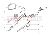 PIAGGIO NRG Power DT Handlebars component parts