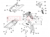 PIAGGIO NRG Power DT Rear cover - Splash guard