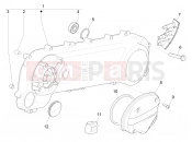 Crankcase cover - Crankcase cooling - Piaggio NRG Power DT 2008