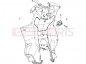 Front glove-box - Knee-guard panel - Piaggio NRG Power DT 2008
