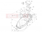 Helmet huosing - Undersaddle - Piaggio NRG Power DT 2008