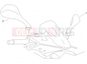 Driving mirror/s - Piaggio NRG Power DT Serie Speciale 2012