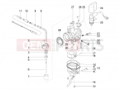 PIAGGIO NRG Power DD Carburetor's components