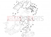 Rear cover - Splash guard - Piaggio NRG Power DD 2019