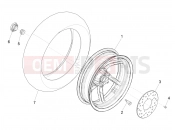 Rear wheel - Piaggio NRG Power DD 2019