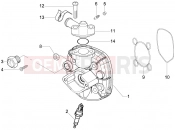 Cylinder head cover - Piaggio NRG Power Purejet 2012