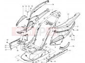 Side cover - Spoiler - Piaggio NRG Power Purejet 2012
